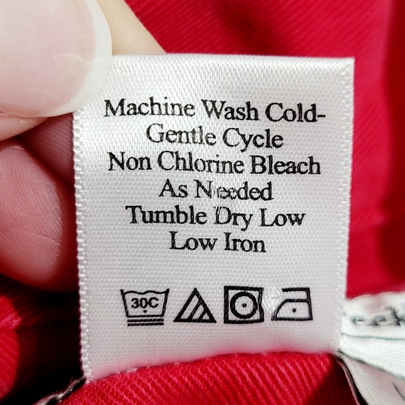 Coldwater Creek Red Tencel Lyocell Jacket Women’s SZ Large Button Front Utility - Picture 10 of 10